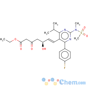 CAS No:901765-36-4 6-Heptenoicacid,7-[4-(4-fluorophenyl)-6-(1-methylethyl)-2-[methyl(methylsulfonyl)amino]-5-pyrimidinyl]-5-hydroxy-3-oxo-,ethyl ester, (5S,6E)-