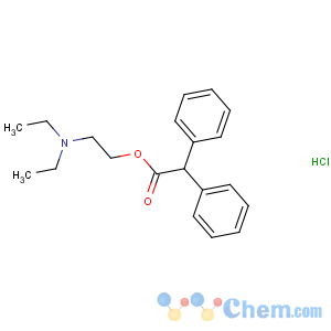 CAS No:902-83-0 Benzeneacetic acid, a-chloro-a-phenyl-, 2-(diethylamino)ethylester, hydrochloride (1:1)