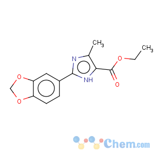 CAS No:902600-32-2 1H-Imidazole-5-carboxylicacid, 2-(1,3-benzodioxol-5-yl)-4-methyl-, ethyl ester