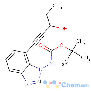 CAS No:90268-23-8 tert-butyl N-[7-[(3S)-3-hydroxypent-1-ynyl]benzotriazol-1-yl]carbamate
