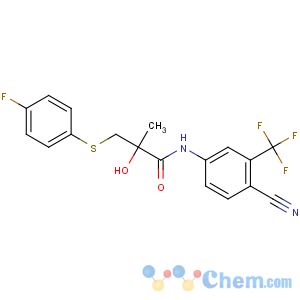 CAS No:90356-78-8 N-[4-cyano-3-(trifluoromethyl)phenyl]-3-(4-fluorophenyl)sulfanyl-2-<br />hydroxy-2-methylpropanamide