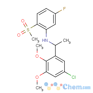 CAS No:903581-02-2 N-[1-(5-chloro-2,<br />3-dimethoxyphenyl)ethyl]-5-fluoro-2-methylsulfonylaniline