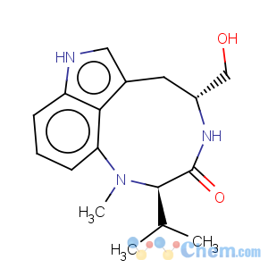 CAS No:90365-56-3 3H-Pyrrolo[4,3,2-gh]-1,4-benzodiazonin-3-one,1,2,4,5,6,8-hexahydro-5-(hydroxymethyl)-1-methyl-2-(1-methylethyl)-, (2R,5R)-(9CI)