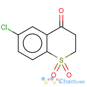 CAS No:90396-06-8 4H-1-Benzothiopyran-4-one,6-chloro-2,3-dihydro-, 1,1-dioxide