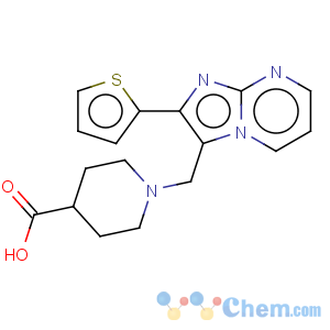 CAS No:904817-43-2 4-Piperidinecarboxylicacid, 1-[[2-(2-thienyl)imidazo[1,2-a]pyrimidin-3-yl]methyl]-