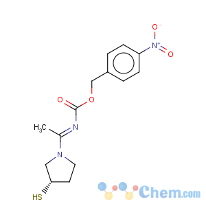 CAS No:90505-36-5 (S)-[1-(3-Mercapto-1-pyrrolidinyl)ethylidene]carbamic acid (4-nitrophenyl)methyl ester