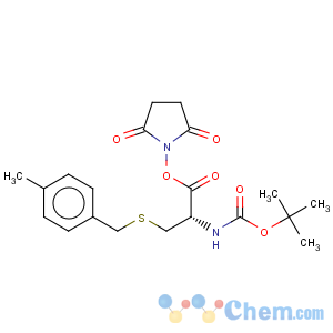 CAS No:90545-10-1 Carbamic acid,[2-[(2,5-dioxo-1-pyrrolidinyl)oxy]-1-[[[(4-methylphenyl)methyl]thio]methyl]-2-oxoethyl]-,1,1-dimethylethyl ester, (S)- (9CI)