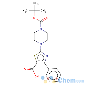 CAS No:905807-75-2 2-(4-tert-butoxycarbonylpiperazin-1-yl)-4-phenyl-thiazole-5-carboxylic acid