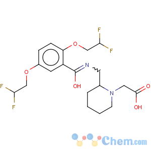 CAS No:905808-62-0 2-[2-[[[2,5-bis(2,2-difluoroethoxy)benzoyl]amino]methyl]-1-piperidyl]acetic acid