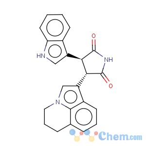 CAS No:905854-03-7 2,5-Pyrrolidinedione,3-(5,6-dihydro-4H-pyrrolo[3,2,1-ij]quinolin-1-yl)-4-(1H-indol-3-yl)-, (3S,4S)-