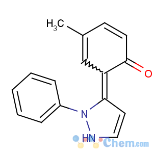 CAS No:90617-39-3 4-methyl-6-(2-phenyl-1H-pyrazol-3-ylidene)cyclohexa-2,4-dien-1-one