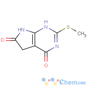 CAS No:90662-11-6 3H-Pyrrolo[2,3-d]pyrimidine-4,6-dione,5,7-dihydro-2-(methylthio)-
