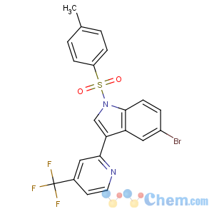 CAS No:9073-95-4 5-bromo-1-(4-methylphenyl)sulfonyl-3-[4-(trifluoromethyl)pyridin-2-yl]<br />indole