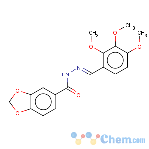 CAS No:90754-80-6 1,3-benzodioxole-5-carboxylic acid[(2,3,4-trimethoxyphenyl)methylene]hydrazide