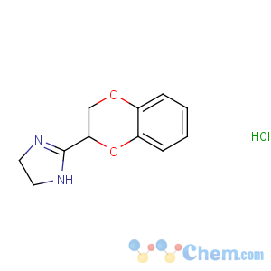 CAS No:90755-83-2 2-(7,10-dioxabicyclo[4.4.0]deca-1,3,5-trien-9-yl)-4,5-dihydro-1H-imidazole hydrochloride