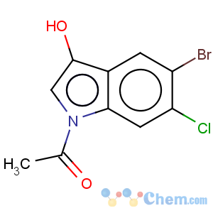 CAS No:90766-88-4 Ethanone,1-(5-bromo-6-chloro-3-hydroxy-1H-indol-1-yl)-