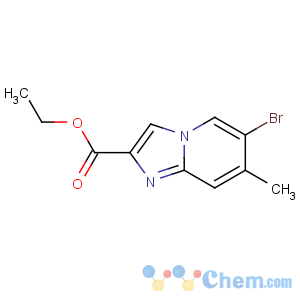 CAS No:907945-87-3 ethyl 6-bromo-7-methylimidazo[1,2-a]pyridine-2-carboxylate