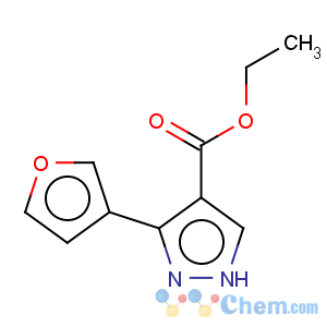 CAS No:908271-38-5 1H-Pyrazole-4-carboxylicacid, 3-(3-furanyl)-, ethyl ester