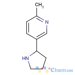 CAS No:90872-72-3 2-methyl-5-pyrrolidin-2-ylpyridine