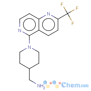 CAS No:909644-98-0 1-{1-[2-(TRIFLUOROMETHYL)-1,6-NAPHTHYRIDIN-5-YL]PIPERIDIN-4-YL}METHANAMINE