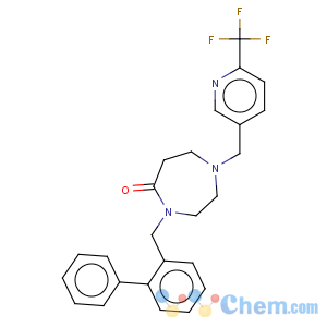 CAS No:909659-40-1 4-(biphenyl-2-ylmethyl)-1-{[6-(trifluoromethyl)pyridin-3-yl]methyl}-1,4-diazepan-5-one