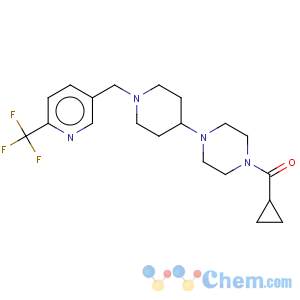 CAS No:909670-30-0 1-(cyclopropylcarbonyl)-4-(1-{[6-(trifluoromethyl)pyridin-3-yl]methyl}piperidin-4-yl)piperazine