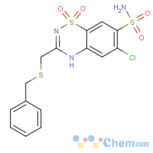 CAS No:91-33-8 3-(benzylsulfanylmethyl)-6-chloro-1,1-dioxo-4H-1λ