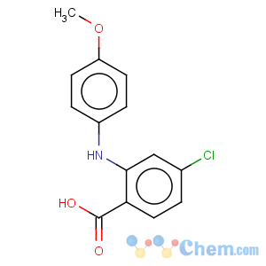 CAS No:91-38-3 Benzoic acid,4-chloro-2-[(4-methoxyphenyl)amino]-