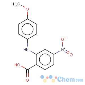 CAS No:91-42-9 Benzoic acid,2-[(4-methoxyphenyl)amino]-4-nitro-