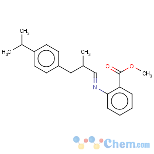 CAS No:91-50-9 Benzoic acid,2-[[2-methyl-3-[4-(1-methylethyl)phenyl]propylidene]amino]-, methyl ester
