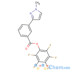 CAS No:910037-11-5 (2,3,4,5,6-pentafluorophenyl) 3-(1-methylpyrazol-3-yl)benzoate