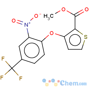 CAS No:91041-20-2 2-Thiophenecarboxylicacid, 3-[2-nitro-4-(trifluoromethyl)phenoxy]-, methyl ester