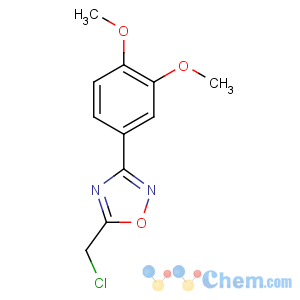 CAS No:91066-47-6 5-(chloromethyl)-3-(3,4-dimethoxyphenyl)-1,2,4-oxadiazole
