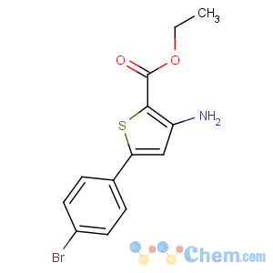 CAS No:91076-96-9 2-Thiophenecarboxylicacid, 3-amino-5-(4-bromophenyl)-, ethyl ester
