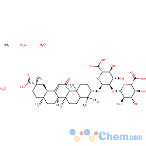 CAS No:911217-00-0 a-D-Glucopyranosiduronic acid, (3b,20b)-20-carboxy-11-oxo-30-norolean-12-en-3-yl2-O-b-D-glucopyranuronosyl-, monoammoniumsalt, trihydrate (9CI)