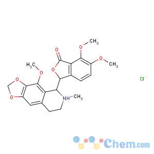 CAS No:912-60-7 Noscapine hydrochloride