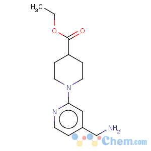 CAS No:912569-46-1 4-Piperidinecarboxylicacid, 1-[4-(aminomethyl)-2-pyridinyl]-, ethyl ester