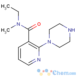 CAS No:912761-62-7 N-ethyl-N-methyl-2-piperazin-1-ylpyridine-3-carboxamide