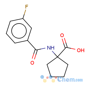 CAS No:912771-14-3 1-(3-fluoro-benzoylamino)-cyclopentanecarboxylic acid