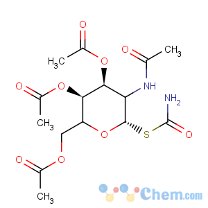 CAS No:91288-31-2 Acetic acid 3-acetoxy-2-acetoxymethyl-5-acetylamino-6-carbamoylsulfanyl-tetrahydro-pyran-4-yl ester