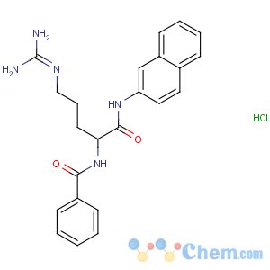 CAS No:913-04-2 N-[5-(diaminomethylideneamino)-1-(naphthalen-2-ylamino)-1-oxopentan-2-<br />yl]benzamide
