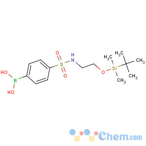 CAS No:913835-53-7 [4-[2-[tert-butyl(dimethyl)silyl]oxyethylsulfamoyl]phenyl]boronic acid