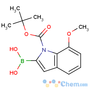 CAS No:913835-81-1 [7-methoxy-1-[(2-methylpropan-2-yl)oxycarbonyl]indol-2-yl]boronic acid