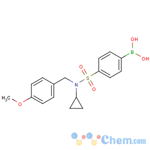 CAS No:913835-89-9 [4-[cyclopropyl-[(4-methoxyphenyl)methyl]sulfamoyl]phenyl]boronic acid
