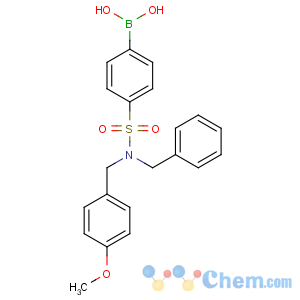 CAS No:913835-95-7 [4-[benzyl-[(4-methoxyphenyl)methyl]sulfamoyl]phenyl]boronic acid