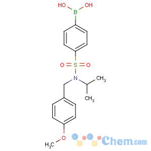 CAS No:913835-96-8 [4-[(4-methoxyphenyl)methyl-propan-2-ylsulfamoyl]phenyl]boronic acid