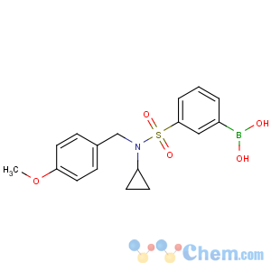 CAS No:913836-07-4 [3-[cyclopropyl-[(4-methoxyphenyl)methyl]sulfamoyl]phenyl]boronic acid