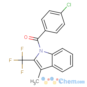 CAS No:913955-36-9 (4-chlorophenyl)-[3-methyl-2-(trifluoromethyl)indol-1-yl]methanone