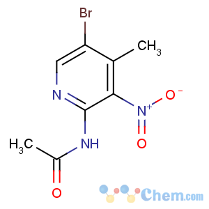CAS No:914223-24-8 N-(5-bromo-4-methyl-3-nitropyridin-2-yl)acetamide
