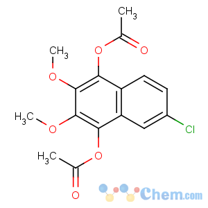 CAS No:91431-42-4 (4-acetyloxy-6-chloro-2,3-dimethoxynaphthalen-1-yl) acetate